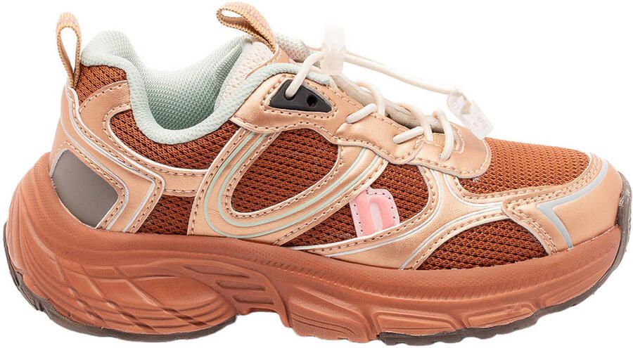 Bisgaard chunky sneakers bruin oranje