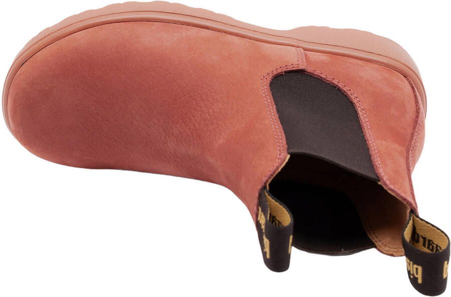 Bisgaard leren enkelboots met profielzool donker oranje - Foto 2