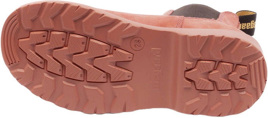 Bisgaard leren enkelboots met profielzool donker oranje - Foto 3