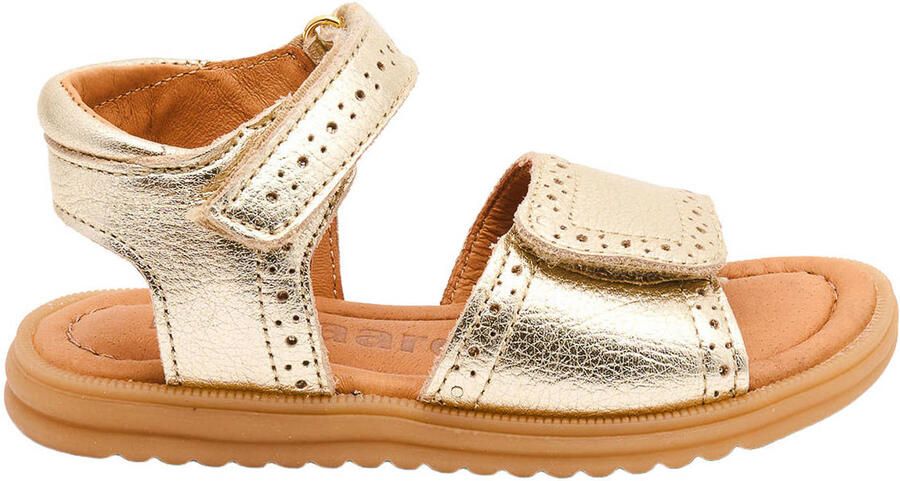 Bisgaard leren sandalen goud