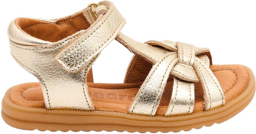 Bisgaard leren sandalen goud