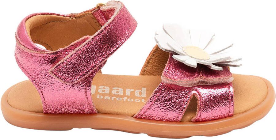 Bisgaard leren sandalen roze metallic