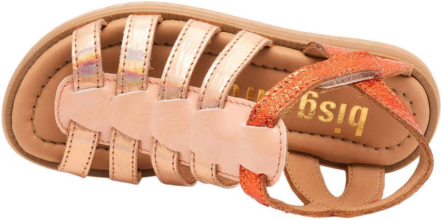 Bisgaard leren sneakers metallic roze oranje - Foto 3