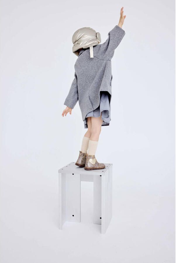 Bisgaard Maggie leren enkelboots met zebraprint en glitters rosé