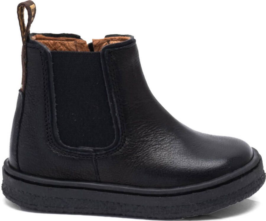 Bisgaard Phillip leren enkelboots zwart