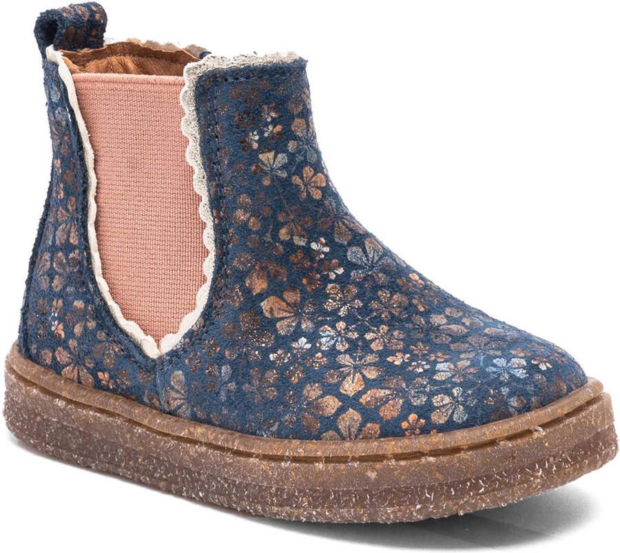 Bisgaard Siggi leren enkelboots blauw roze - Foto 2