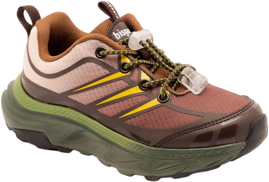Bisgaard sneakers donkerbruin donkergroen Meisjes Textiel - Foto 3
