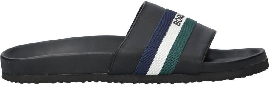 Björn Borg Heritage Badslipper Heren Met Strepen Zwart