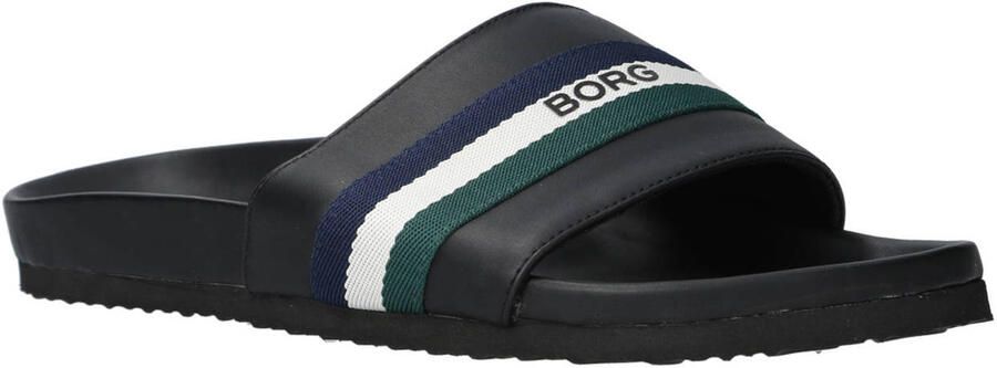 Björn Borg Heritage Badslipper Heren Met Strepen Zwart - Foto 3