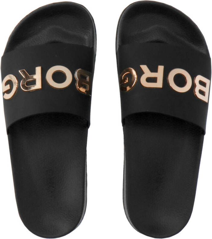 Björn Borg KNOX MLD MET W badslippers zwart roségoud