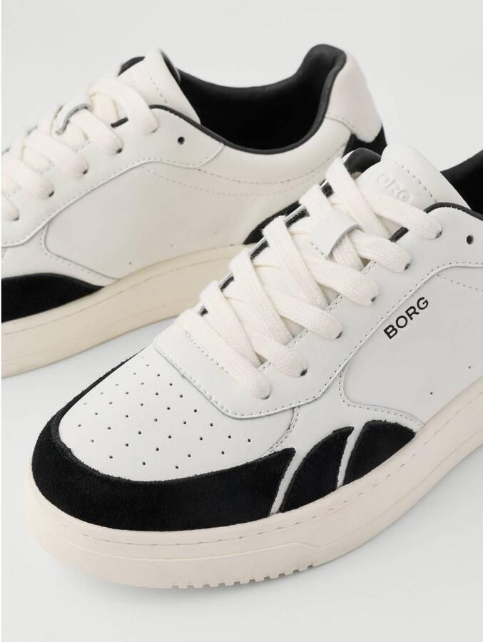 Björn Borg leren sneakers wit zwart - Foto 2