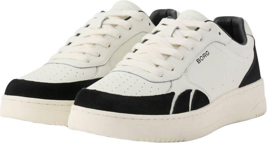 Björn Borg leren sneakers wit zwart - Foto 3