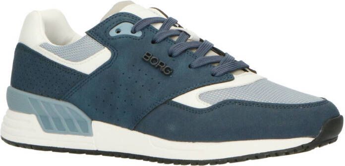 Björn Borg R140 BLK M suède sneakers blauw