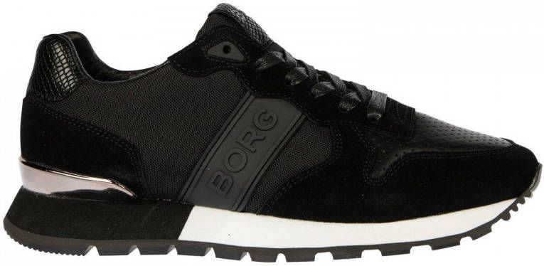 Björn Borg R455 NYL W suède sneakers zwart