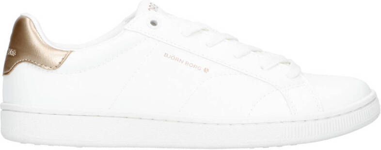 Björn Borg Bjorn Börg T305 Dames Sneakers Laag Witte Sneaker Vrouwen Schoen Wit Rose Goud