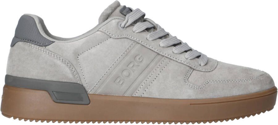 Björn Borg Spin Suede Sneaker Heren Lage Schoen Mannen Grijs Suede