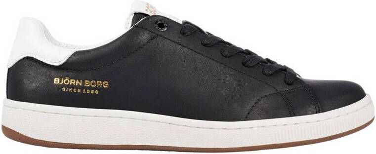 Björn Borg Klassieke Twist Sneaker met Metallic Logo Details Zwart Heren