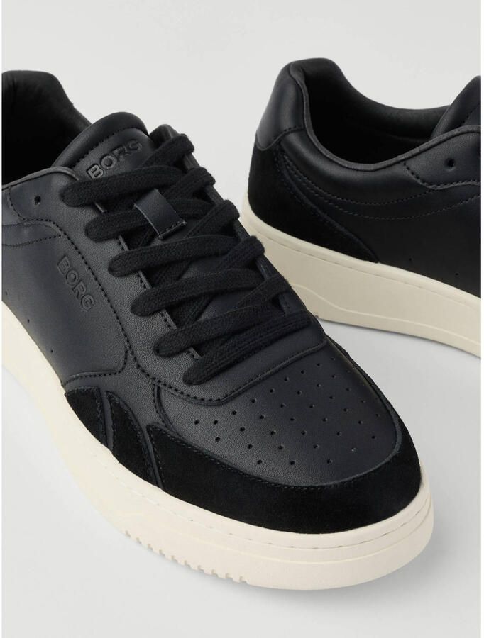 Björn Borg Victory Leren Sneaker Heren Lage Schoen Mannen Zwart - Foto 2
