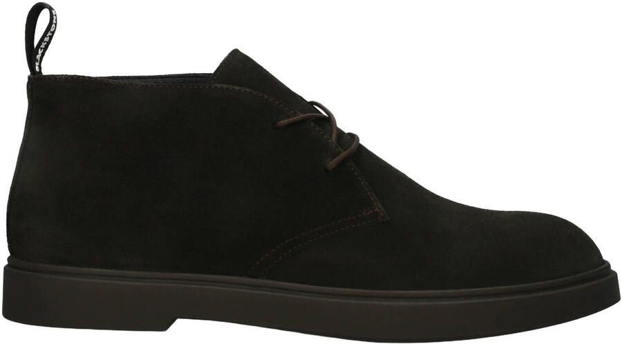 Blackstone Cobble Clem suède veterboots donkerbruin