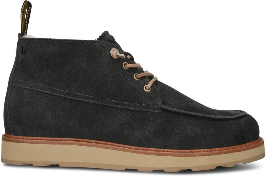 Blackstone PERIDOT ASHER MID GG656 Bitumen Lace-ups Heren Dark grey