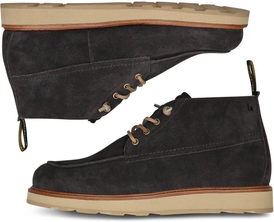 Blackstone PERIDOT ASHER MID GG656 Bitumen Lace-ups Heren Dark grey - Foto 3