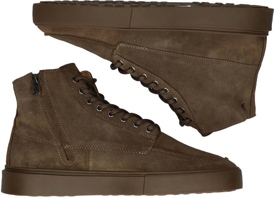 Blackstone RUBY EERO ZIPPER CG189 Walnut Sneaker (high) Heren Dark brown - Foto 2