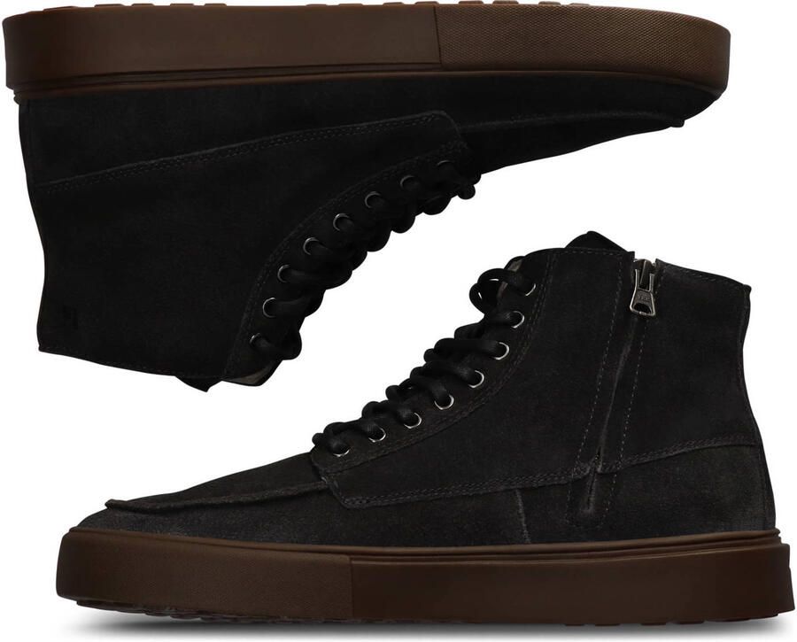 Blackstone RUBY EERO ZIPPER CG524 Bitumen Sneaker (high) Heren Dark grey - Foto 2