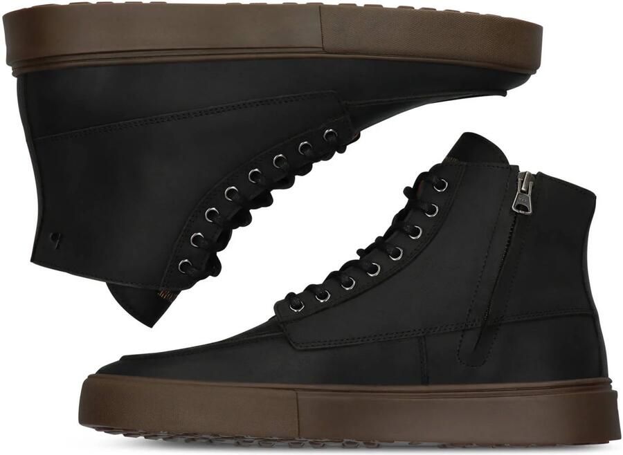 Blackstone RUBY EERO ZIPPER CG188 Black Sneaker (high) Heren Black - Foto 2