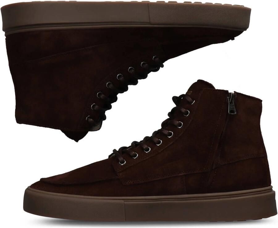 Blackstone RUBY EERO ZIPPER CG524 Coffee Bean Sneaker (high) Heren Dark brown - Foto 2