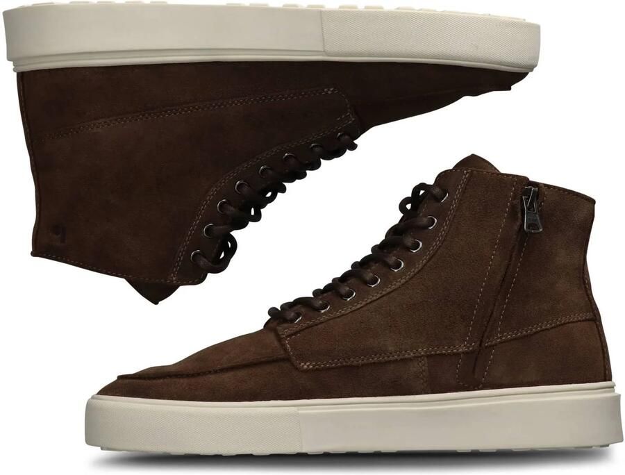 Blackstone RUBY EERO ZIPPER CG189 Coffee Bean Sneaker (high) Heren Dark brown - Foto 2