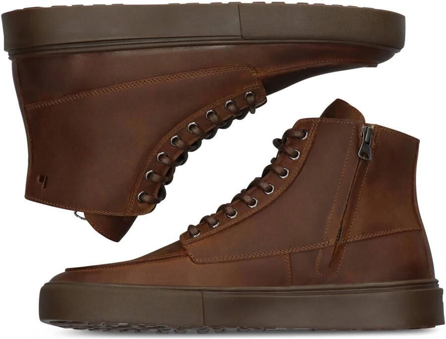 Blackstone RUBY EERO ZIPPER CG523 Tan Sneaker (high) Heren Brown - Foto 2