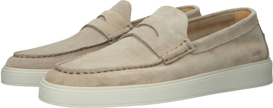BLACKSTONE Loafers Heren Zuko Enzo Maat: 41 Materiaal: Suède Kleur: Beige - Foto 2