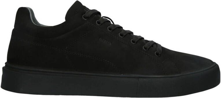 BLACKSTONE Lage Sneakers Heren Crag Colton Maat: 45 Materiaal: Nubuck Kleur: Zwart
