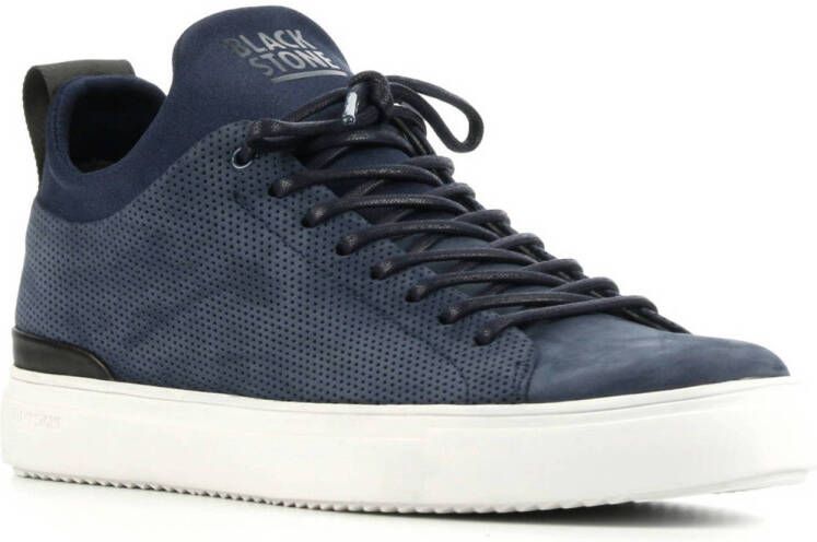 Blackstone Mannen Leren Lage sneakers / Herenschoenen PM56nb Blauw -  Schoenen.nl