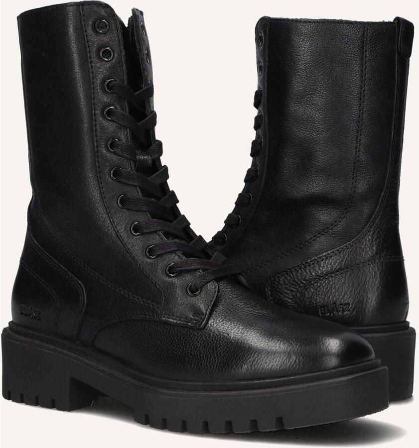 BLASZ Veterboots Dames P7337 Leer Zwart - Foto 3