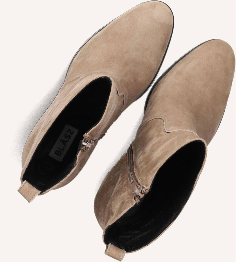 BLASZ Enkellaarsjes Dames 165 Maat: 36 Materiaal: Suède Kleur: Taupe - Foto 6