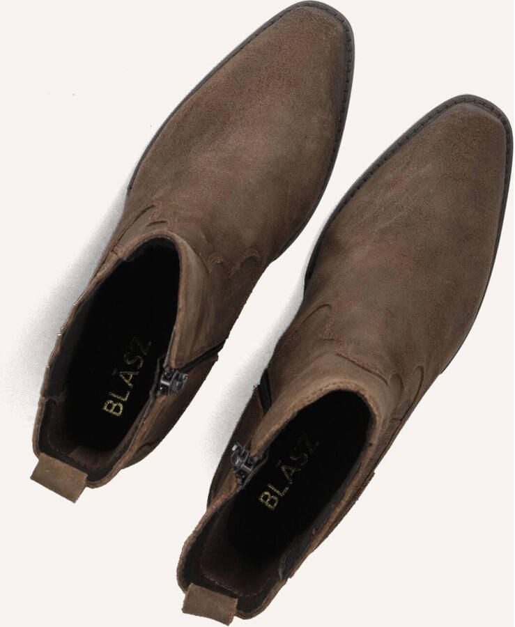 BLASZ Lexx-04 Enkellaarsjes Enkelboots met rits Dames Bruin - Foto 6