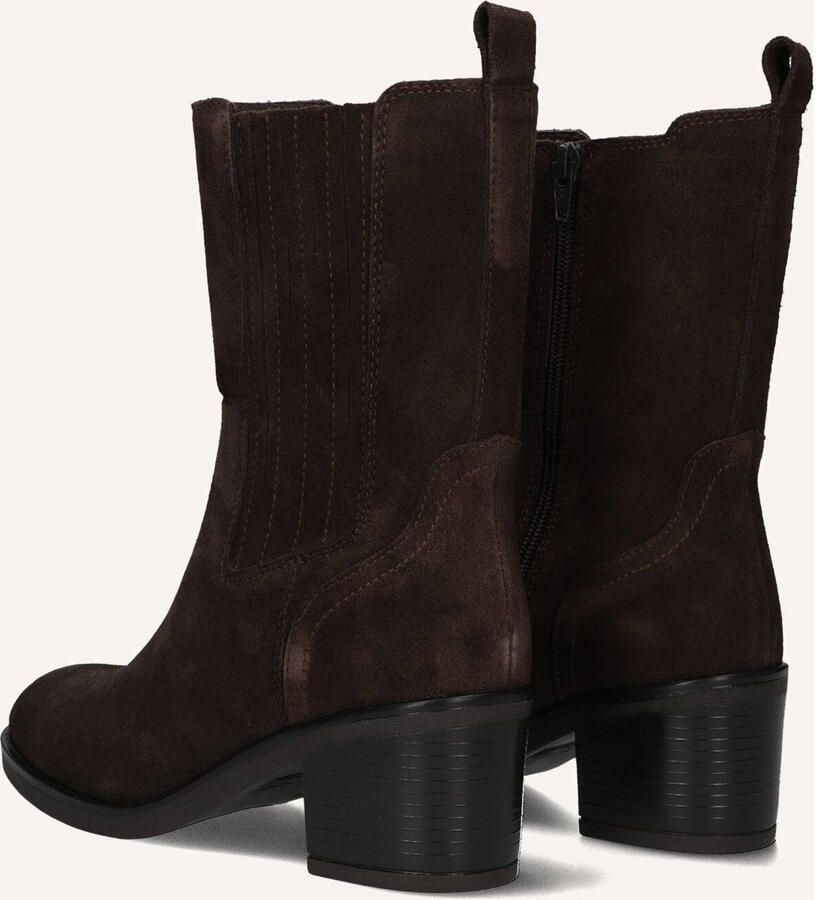 BLASZ Lina-45 Enkellaarsjes Enkelboots met rits Dames Bruin - Foto 5