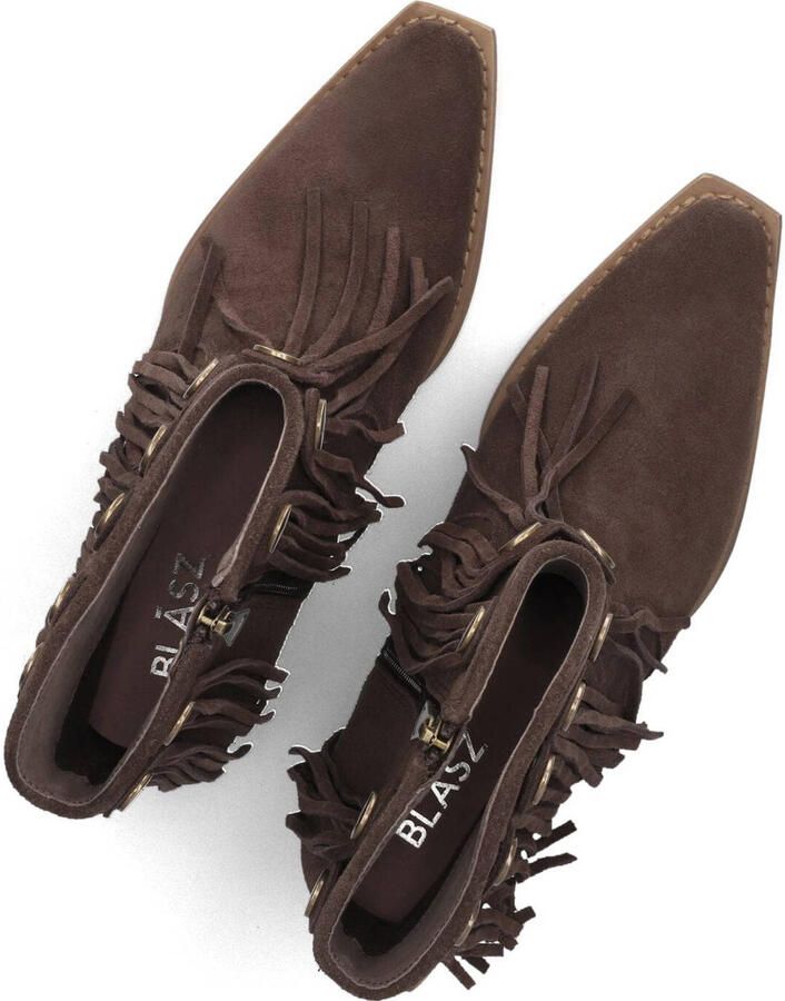 BLASZ Shn3a231-12 Enkellaarsjes Enkelboots met rits Dames Bruin - Foto 5