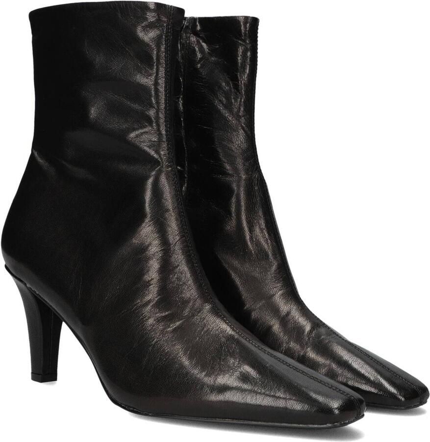 BLASZ Yr4661 Enkellaarsjes Enkelboots met rits Dames Zwart - Foto 5
