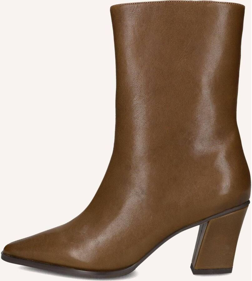 BLASZ Yrn130 Enkellaarsjes Enkelboots met rits Dames Cognac - Foto 5