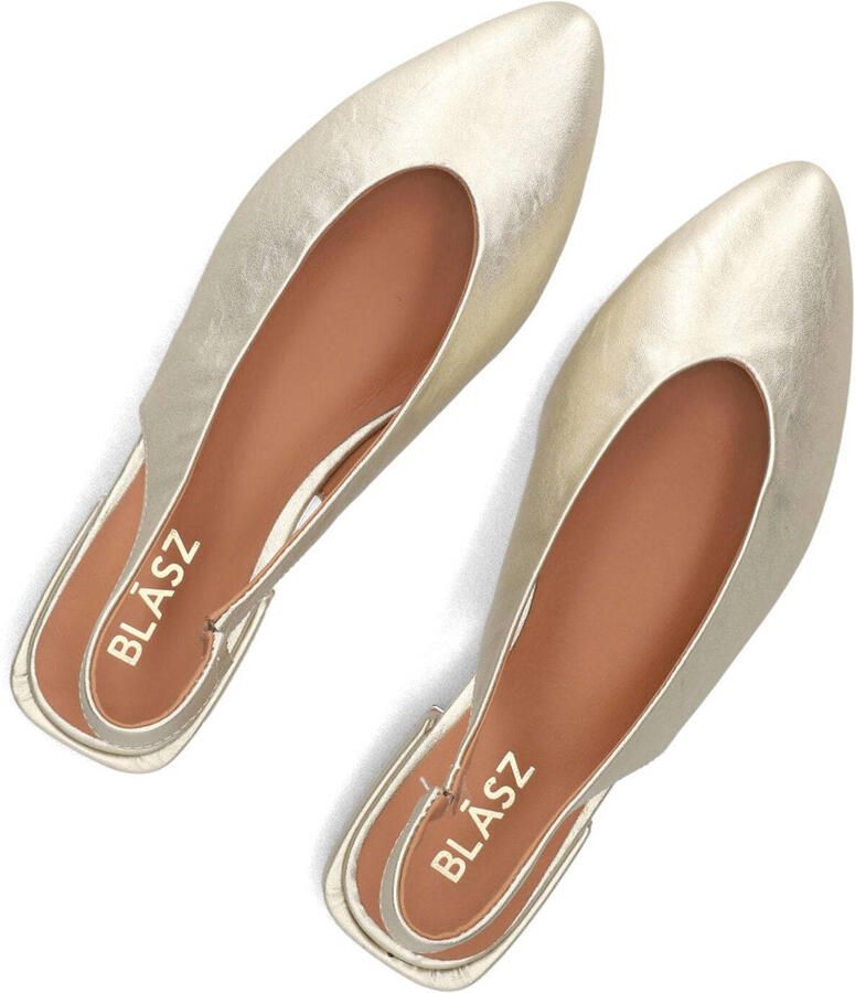BLASZ Slingbacks Dames 15593-04 Leatherlook Goudkleurig - Foto 3