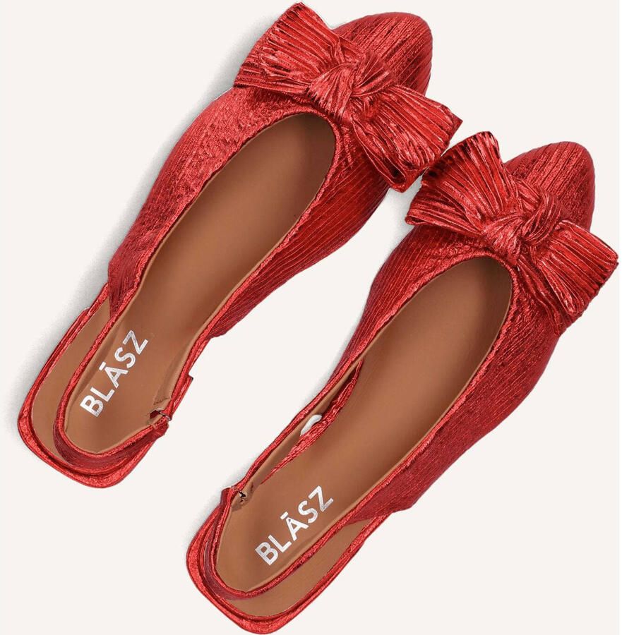 BLASZ Slingbacks Dames L15593 Maat: 39 Materiaal: Textiel Kleur: Rood - Foto 3