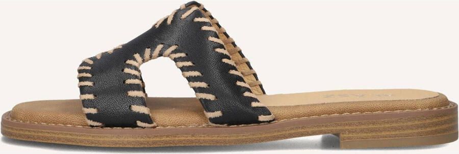 BLASZ Slippers Dames 0657-03 Leatherlook Zwart - Foto 4