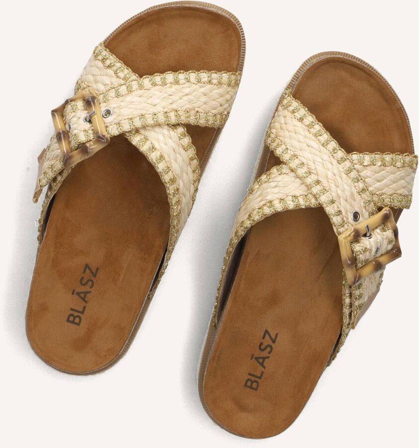 BLASZ Slippers Dames 0663-3 Raffia Beige - Foto 6