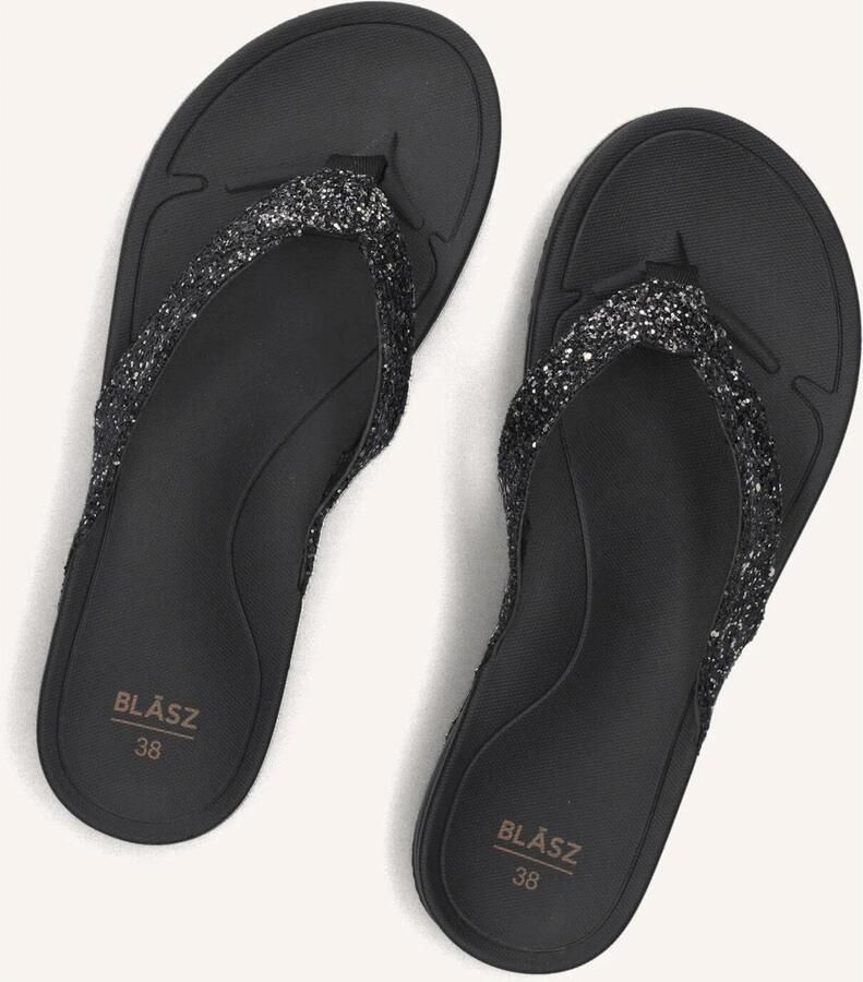 BLASZ Teenslippers Dames Bella 2402 Leatherlook Zwart - Foto 6