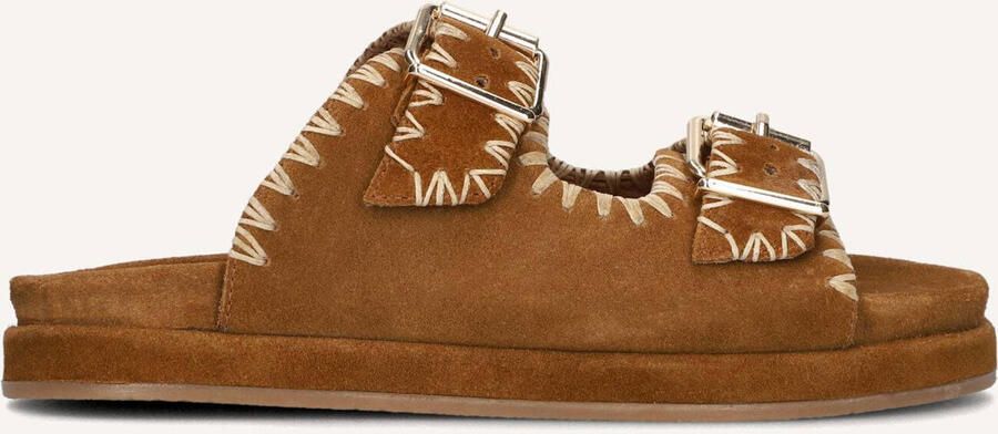 BLASZ Slippers Dames Mag-40 Suède Camel - Foto 4