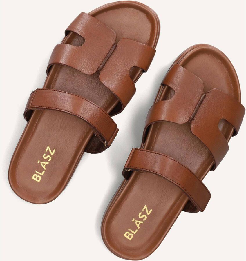 BLASZ Slippers Dames Magic-43 Maat: 36 Materiaal: Leer Kleur: Cognac - Foto 3