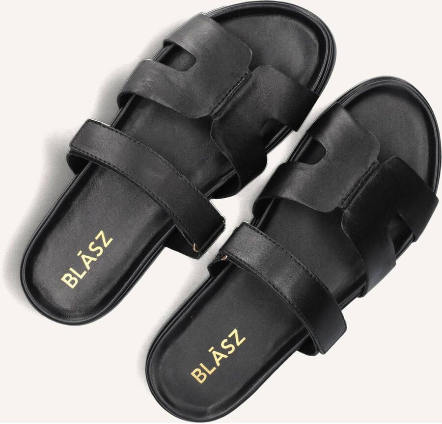 BLASZ Slippers Dames Magic-43 Leer Zwart - Foto 3
