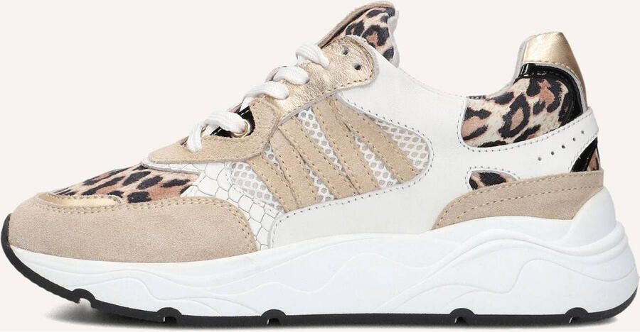 BLASZ Lage Sneakers Dames Cirop-01 Textiel Beige